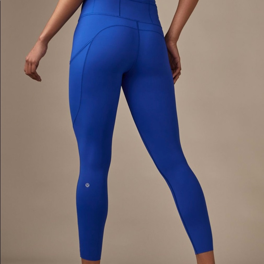 Lululemon fast & free jet stream royal blue size 6